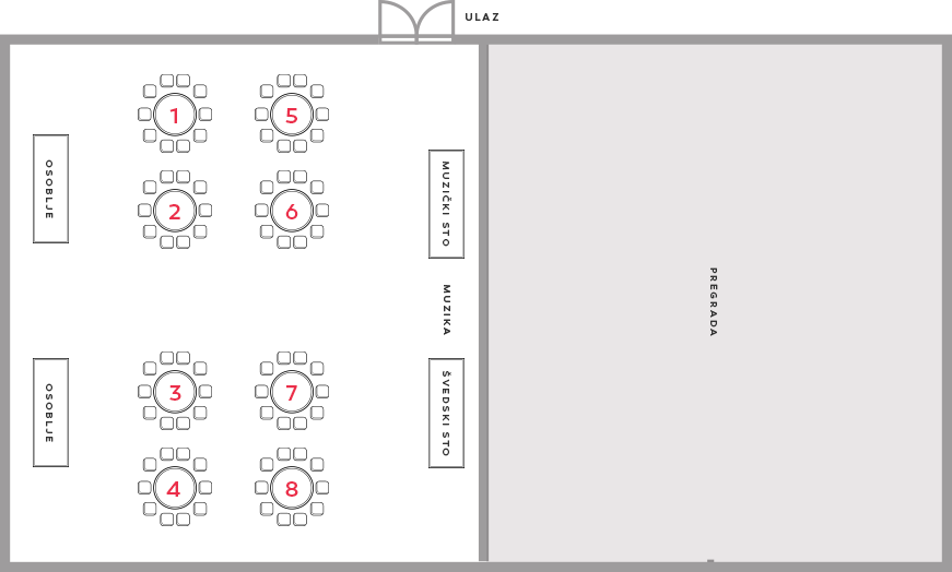 VARIJANTA SEDENJA OD 80 DO 100 OSOBA